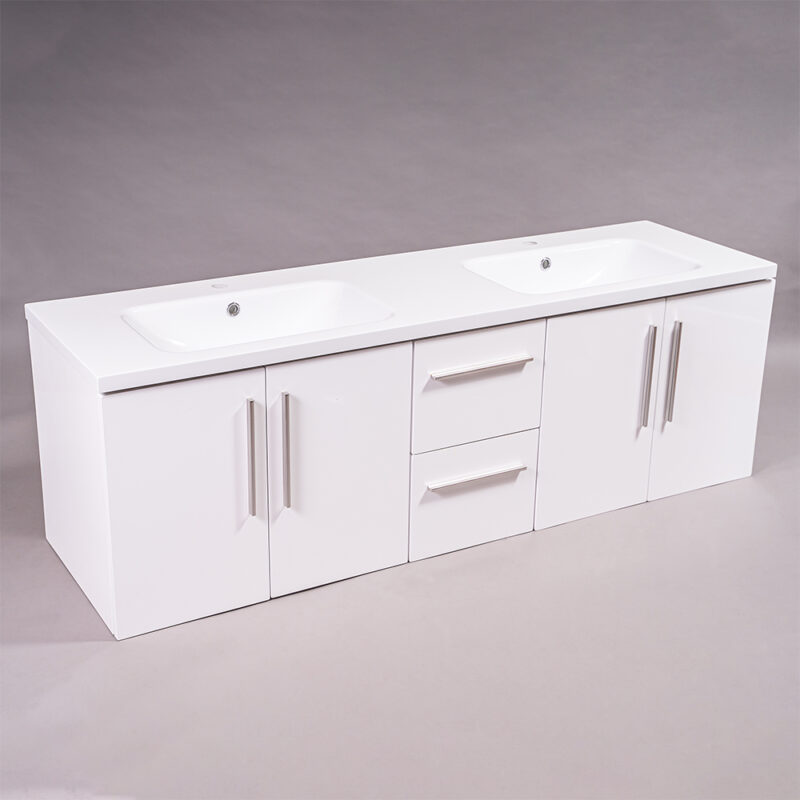 Neptune 1600 Bathroom Cabinet White High Gloss