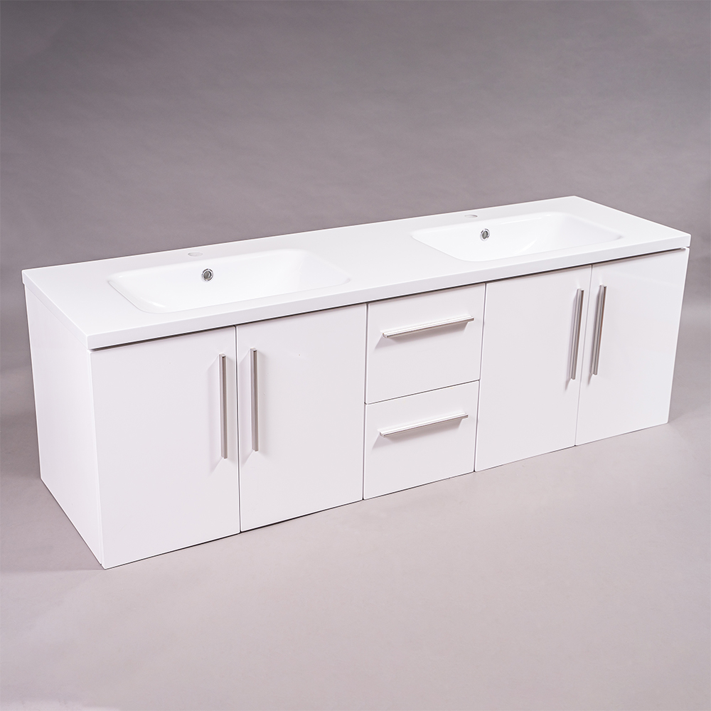 Neptune1600 Bathroom Cabinet White High Gloss
