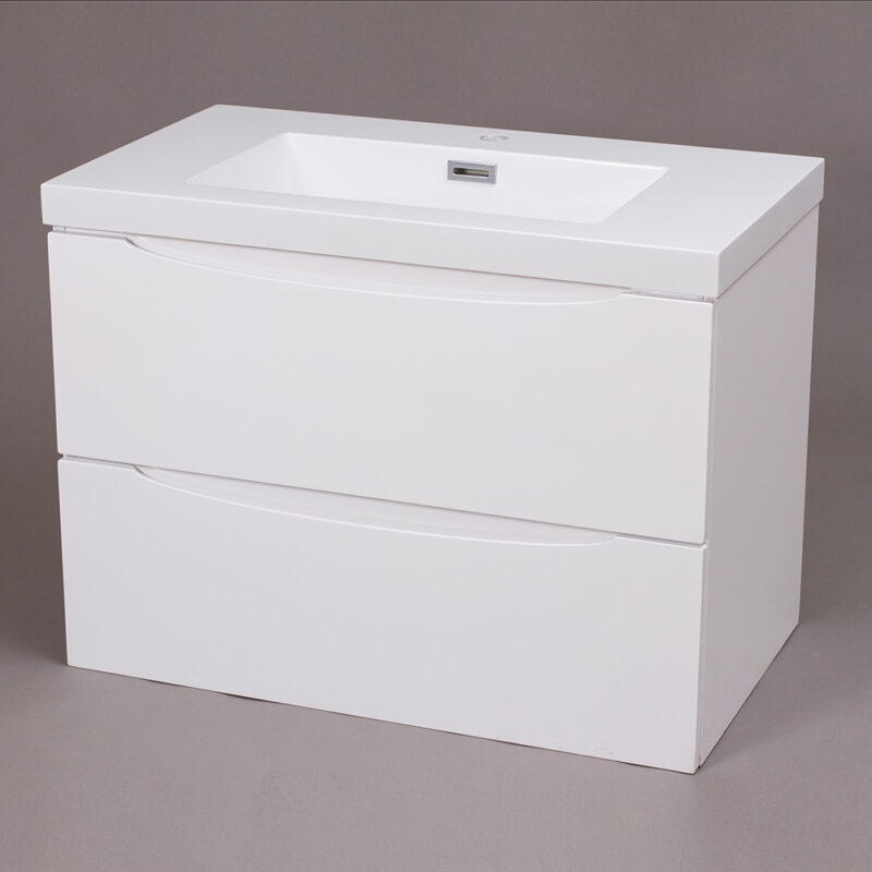 Alaska 800 Bathroom Cabinet White