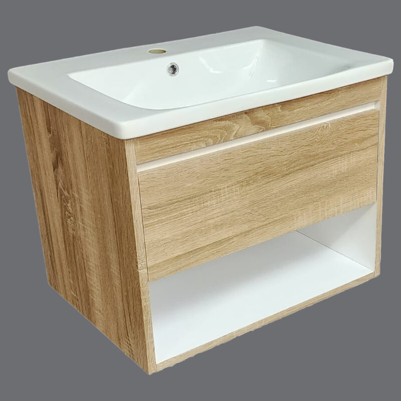 Erica 600 Bathroom Cabinet Boston Oak
