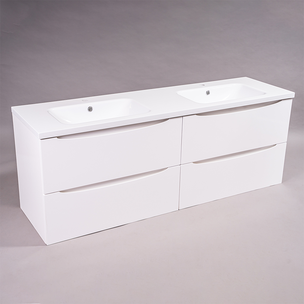 Alaska 1600 Bathroom Cabinet White 4 Drawers