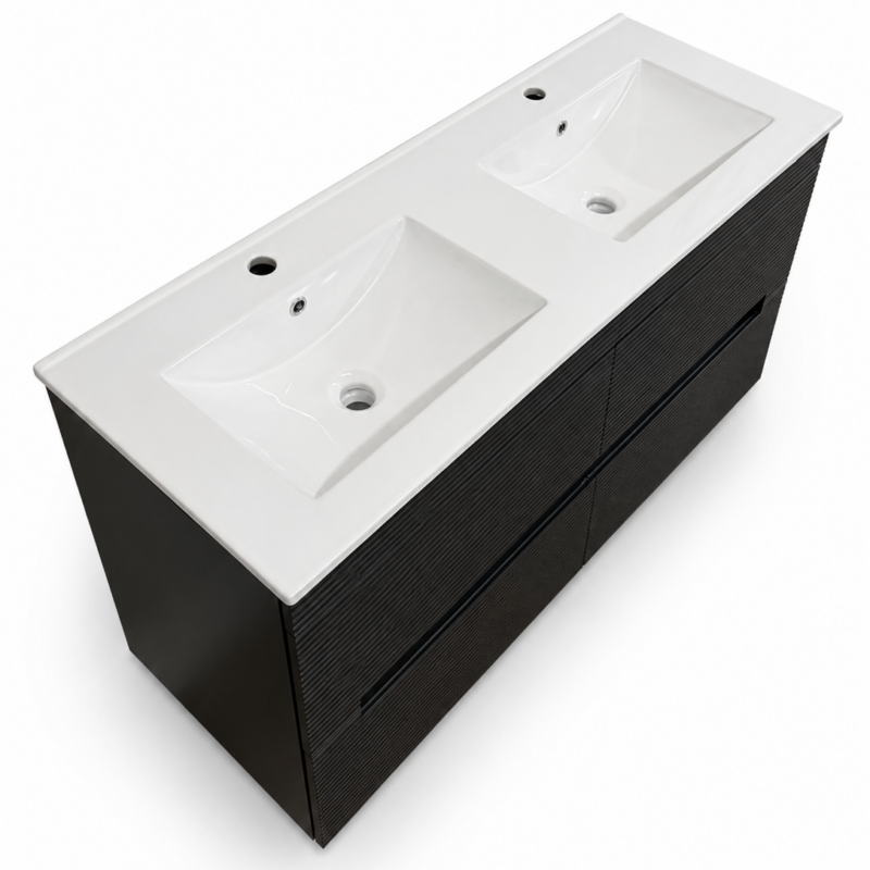 1200 Universal Penny Porcelain Double Basin