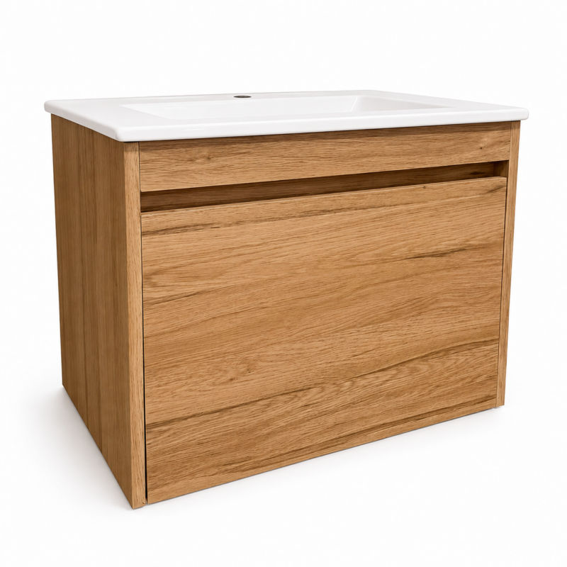 Penny 600 Oceanic Wall Hung Bathroom Vanity – 1 Drawer